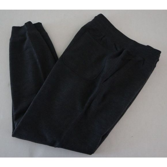 J. Crew BJ349 SBL Men's Sz S Black/Gray Pacific Fleece Jogger Sweatpants $80 - Picture 9 of 9